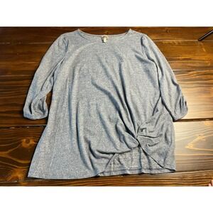 Como Vintage Sweater, Women's Size XL, Blue, Lightweight, 3/4 Sleeve
